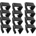 Miniatyrbillede 1 af 4: 12 stk. Rattan Møbelclips Udendørs Havemøbler Fletmøbler Justeringsclips Plastik Rattan Sofaclips Til Have Udendørs Sofa Havemøbler, Sort