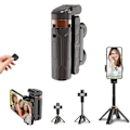 Miniatyrbillede 1 af 8: Mini selfie stick stativ, magisk bærbar selfie telefon stativ-2025 Pocket Flex Jj02 360° roterende Razunoth fjernbetjenings stativ