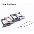 Miniatyrbillede 2 af 5: Dual Sim-kortbakke kompatibel med Iphone 12 Pro 6,1 tommer / 12 Pro Max 6,7 tommer sort med 2 udskubningsværktøjer til fjernelse (dobbelt version, sort)