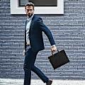 Miniatyrbild 2 av 5: Office Document Bag, Herr Portable Portable Pärm A4 Fil Dragkedja Svart 1 Styck