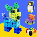 Pikkukuva 4 / 5: 100 kpl Matematiikan Linkkikuuppia Numberblocks Lukitus Multilink Laskentakuutiot