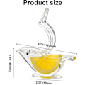 Miniatyrbillede 3 af 5: Fugle Citronpresser, Citronpresser Akryl Manuel Saft Limepresser Fugleform Citron Skive Kilepresser,-4