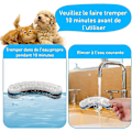 Miniatyrbilde 4 av 5: 6 stk. Katte Vannfontene Filter, Wf050tp, Wf100 Transparent Drikkevannskran med Super Stille Pumpe, Vanndispenser med Filter, Filtererstatning