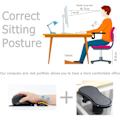 Miniatyrbillede 2 af 5: Ergonomisk Armstøtte til Skrivebord, Tastatur Håndledsstøtte, Musmåtte, Pude med Hukommelsesskum Håndledsstøtte til Computer, Bærbar, Arbejde, Spil (2 stk)