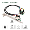 Miniatyrbillede 2 af 5: 2.5g Gigabit Netværksadapter Med 1 Port 2500mbps Mini Pcie 2.5gb Ethernet Kort Rj45 Lan Controller