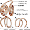 Miniatyrbillede 2 af 5: Tryk Ørering Til Keloid, Keloid Øreringe Tryk Clip, Kompression Rose Gold