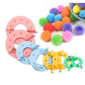 Miniatyrbild 2 av 5: 8 st Pompom Maker i 4 Storlekar Pom Pom Maker Hantverk Fluff Boll Vävare Kit Pom Pom Maker Pom Pom Mall Fluff Boll DIY Nål Hantverk Verktygssats För Barn Vuxna