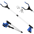 Miniatyrbillede 2 af 5: Griffer, 82cm Foldbar Gripper Lavet Af Aluminium Med Roterende Gummi Mixer, Gribende Tang Til Seniorer Foldbar Lang Arm Forlænger Til Affald/Kast P