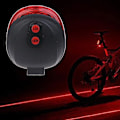 Miniatyrbillede 3 af 5: 2 Laser + 5-LED Cykel Baglygte Advarselslampe Blinkende Alarmlys