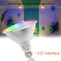 Pikkukuva 4 / 4: Himmennettävä Rgb Par38 Par-lamppu E27 20w Led-valonheitin Tulvavalopolttimo Kaukosäädin Monivärinen Kodin sisustus 110v 220v