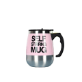 Miniatyrbild 1 av 5: Självomrörande mugg Automatisk självblandande kopp i rostfritt stål för kaffe/mjölk, perfekt för kontor/kök/resor/hem (rosa)