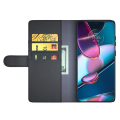 Miniatyrbild 2 av 5: För Motorola Edge 30 Pro Telefonplånboksfodral Delat Äkta Läder Ställfunktion Magnetiskt Flipskydd