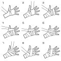 Miniatyrbilde 3 av 3: 2,5 m Håndinnpakninger Bokse Håndleddsbandasjer Stropp Pad Hanske Beskyttelse Stretch Fist Gl Black