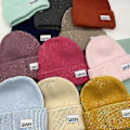 Miniatyrbilde 3 av 3: Strikket Ganni Vinter Varm Tykk Lue med Oppbrett Strikket Stretch Beanie Hatt for Menn og Kvinner