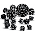 Miniatyrbillede 1 af 5: 15 Dele Komplet Polyhedral DND Terningesæt D3-D100 Sfæriske Terningesæt, 100 Siders Terningesæt til Rollespil