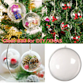 Miniatyrbillede 2 af 5: Jul 2023 Udsalg og Clearance 5 stk. Klare Plastikkugler Julekugler Kugle Fyldbar Træ Ornament