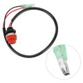 Miniatyrbilde 2 av 5: Universal Båt Utenbordsmotor Motor Start Kill Switch Nøkkelløs Trykknapp, Gjelder For Alle