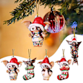 Miniatyrbillede 1 af 5: 5 stk. Gremlins Gizmo Fe Lys Julemandshat Hængende Julefigur Ornament Dekoration