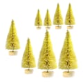 Miniatyrbilde 5 av 5: 8 stk. Miniatyr Furu Trær for Skrivebord, Mini Kunstig Juletre for Julefest Yellow
