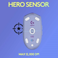 Miniatyrbillede 2 af 3: Logitech G305 LIGHTSPEED Trådløs Gaming Mus, Hero 12K Sensor, 12.000 DPI, Letvægt, 6 Programmerbare Knapper, 250 Timers Batterilevetid, Lilla