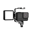 Miniatyrbild 5 av 5: Metallram med Cold Shoe-fäste för Gopro Hero 11 10 9 8 7 Action 3-kamera