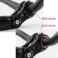Miniatyrbilde 4 av 5: 2x Sykkelstyre Bar Shim Spacer Stem Reduser Størrelse Reduserende Bushing Sleeve 25.4mm Til 31.8mm Bar Bo