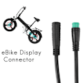 Miniatyrbillede 5 af 5: Ebike Display Kabel 5 Pin til BBS01/BBS02/ Mid Motor Elcykel Display Forlængerkabel Konnektor