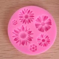 Miniatyrbillede 5 af 5: 3D Blomst Silikoneform Fondant Kagedekoration Chokolade Sukkerhåndværk Form DIY