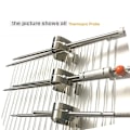 Miniatyrbillede 4 af 5: 4 stk. køkken rustfrit stål grilltermometer probeklemmer holder 3-huls klemmer