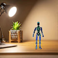 Pikkukuva 4 / 5: T13 Action Figure, Titan 13 Action Figure 3d Titanien Figuuri, 3d Tulostettu Action Figure Nova 13 Action Blue green