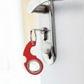 Miniatyrbilde 3 av 5: Nøkkelring Spinner Fidget Ring Toy, Key Spinner, Spinnende nøkkelring, Fidget nøkkelring, sanseleker Fidgets Squishy Toys Red