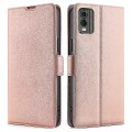 Miniatyrbillede 1 af 5: Til Nokia C32 Pu Læder-Smartphone-etui med kortplads Ridsefast telefonstativcover Rose Gold