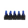 10 stk T5 T6.5 LED-lamper W1.2W Bilinteriør belysning instrumentpanel Lilla Blue