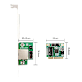 Miniatyrbillede 5 af 5: 2.5g Gigabit Netværksadapter Med 1 Port 2500mbps Mini Pcie 2.5gb Ethernet Kort Rj45 Lan Controller