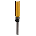 Miniatyrbillede 2 af 5: 4 stk. Flush Trim Fræser Bits Top Bearing Fræser Bit 1/4 Tommer Skaft Lige Mønster Skabelon Fræser