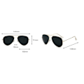 Miniatyrbilde 2 av 5: Solbriller - Aviator Metall Aviator, Solbriller