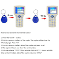 Miniatyrbillede 3 af 5: 10 Frekvens Nfc Smart Card Reader Writer Rfid Kopimaskine Duplikator 125khz 13.56mhz Usb Kopier Krypteret