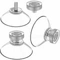 Sugkoppset med 25 sugkoppar Ø 40 mm M4 - Transparenta sugproppar med räfflad mutter