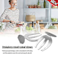Miniatyrbillede 3 af 4: 2 stk. Salatklo Salatgreb i Rustfrit Stål