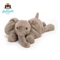 Jellycat Smage Elefant Plyslegetøj, Mellemstørrelse Smage Elephant Medium 23cm
