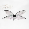 Miniatyrbilde 3 av 4: Fairy Wings For Adult Dress Up Sparkling Sheer Wings -engelvinger For Barn Jenter Kvinner - Snngv Orange