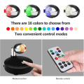 Miniatyrbilde 4 av 5: Trådløs spotlight batteridrevne lys, dimmebare LED spotlights med fjernroterbar vegglampe