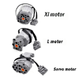 Miniatyrbilde 2 av 5: Tekniske Deler Motor Byggekloss Motor Servo-Motor 88004 for Power Functions Elektrisk Montert Byggekloss Leke
