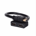 Miniatyrbillede 2 af 3: HDMI Splitter - HDMI Splitter Adapter Kabel Splitter HDMI Han til Dobbelt HDMI Hun 1 til 2 Vejs