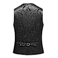 Pikkukuva 3 / 3: Sliktta Miesten 3-osainen Paisley-liivipuku, rusetti ja taskuliina Black 2XL