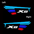 Pikkukuva 1 / 5: 2kpl/ set Auton oven led tervetuliaisvalo E71 F16 G06 X6 Logo Light HD Projektorin varjolamppu Logo Auton ulkotarvikkeet