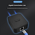 Miniatyrbild 3 av 5: 2 Port Gigabit Nätverk Switch Rj45 Switch Nätverksdelare Kabel Förlängare Väljare Strömfri 2 Vägs