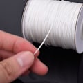 Miniatyrbillede 3 af 5: 1,0 mm Hvid Flettet Løfteskyggeledning Trækledning Til Persienner Aluminium Persienner, Havebrug Fabrik Og Håndværk, 100 Meter/rulle