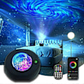 Miniatyrbilde 1 av 5: M1 Galaxy Stjerneprojektor Lys Bluetooth Høyttaler Roterende Aurora Nattlampe med Timer