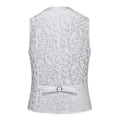 Pikkukuva 2 / 5: Sliktta Miesten 3-osainen Paisley-liivipuku, rusetti ja taskuliina White 2XL